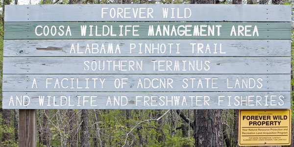 Coosa WMA Sign