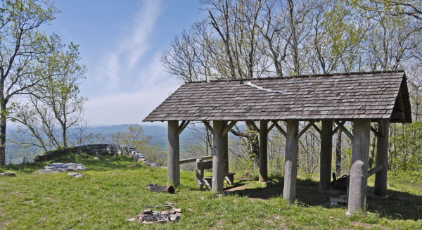 Horn Mountain Rebuilt Picnic Shelter