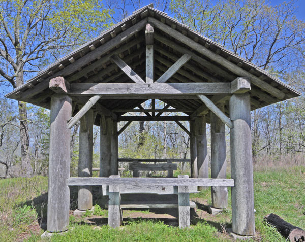 Horn Mountain Rebuilt Picnic Shelter