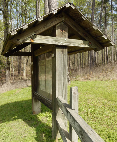 Kiosk at FR500 Railroad / Heflin Spur