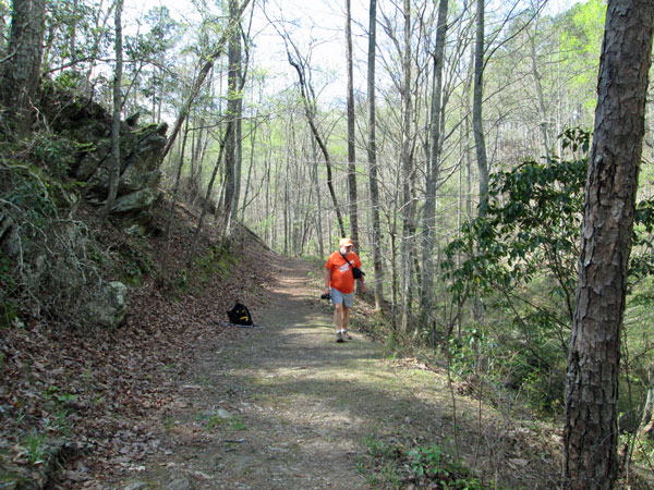 Dan Bedore by Old Hydroelectric Footings.