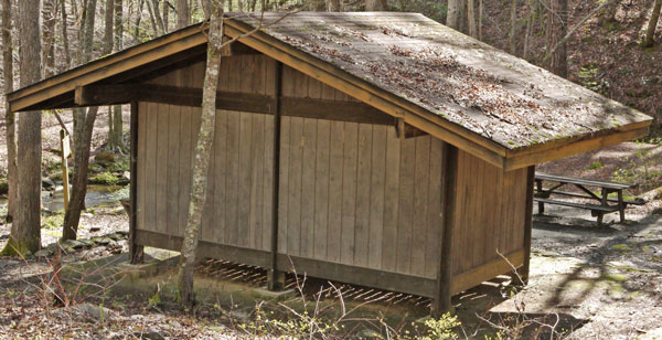 Lower Shoal Shelter from Back Left