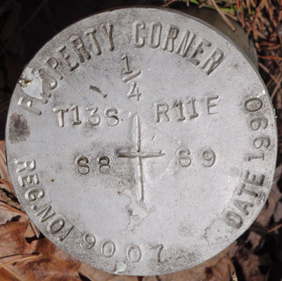 Talladega NF Boundary Survey Marker