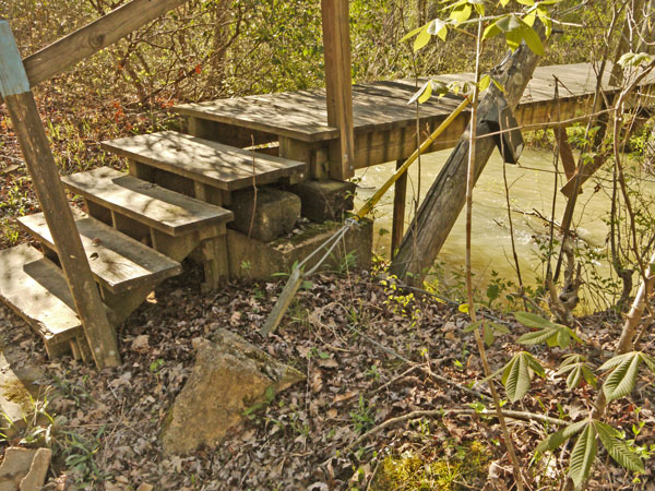 Uprooted Suspension Bridge Anchor