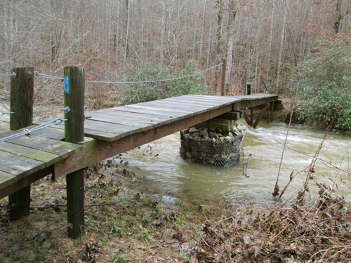 Hurricane Creek Bridge at Flood Stage