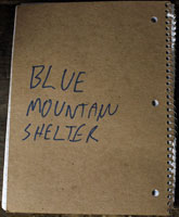 Cover of Blue Mountain Shelter 2019 - ? Log Book